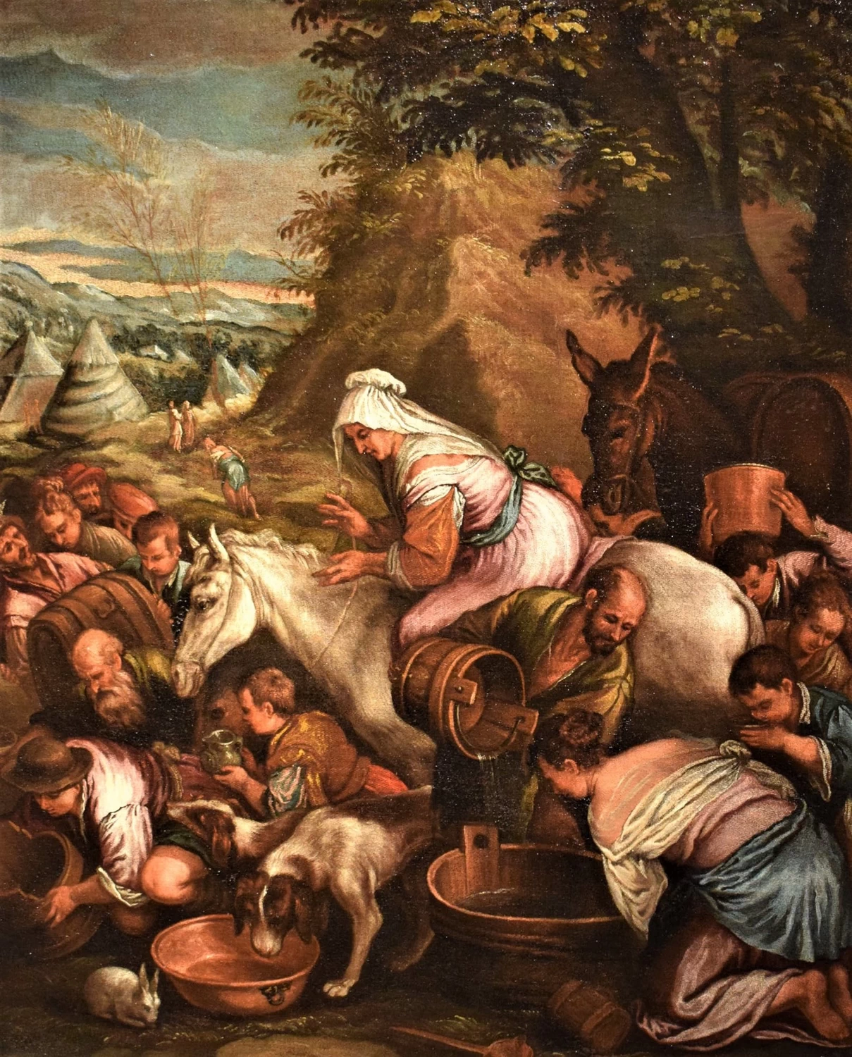 Francesco Bassano-139-Mosè fa scaturire l'acqua dalla roccia - dettaglio 2